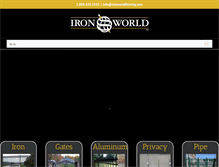 Tablet Screenshot of ironworldfencing.com